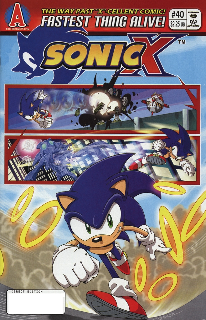 Sonic X - February 2009 Comic cover page